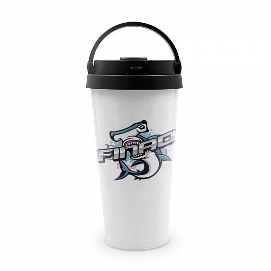 FINAO 16oz Stainless Steel Tumbler with Handle - Sharkbite