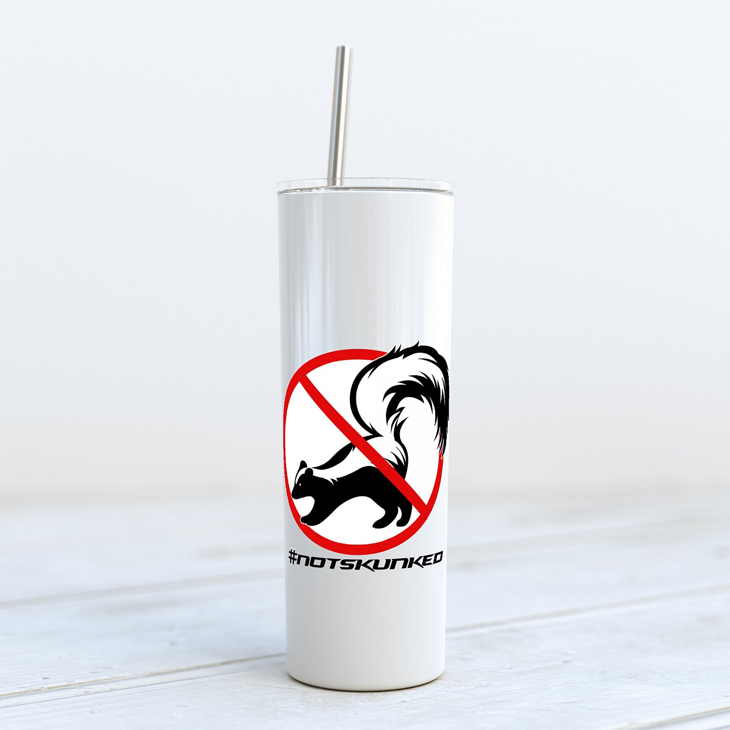 FINAO 20oz Skinny Tumbler with Metal Straw - NOT SKUNKED | FINAO_20oz_Skinny_Tumbler_Not_Skunked.jpg