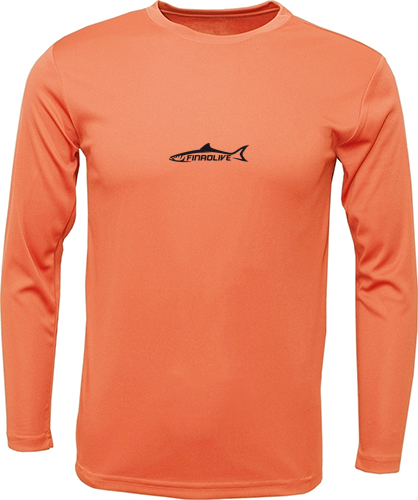 Citrus Orange Long Sleeve Fishing Shirt