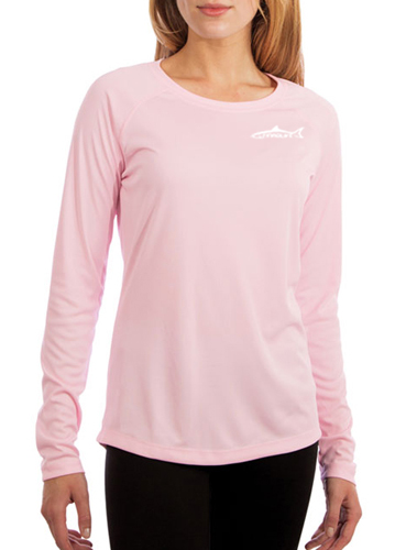 Ladies Long Sleeve Pink UV Solar Shirt