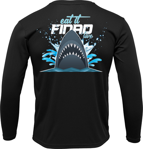 New Design FINAO Eat It Shark | FINAO_Black_Performance_Fishing_Shirt_Adult_Eat_It_Shark.jpg