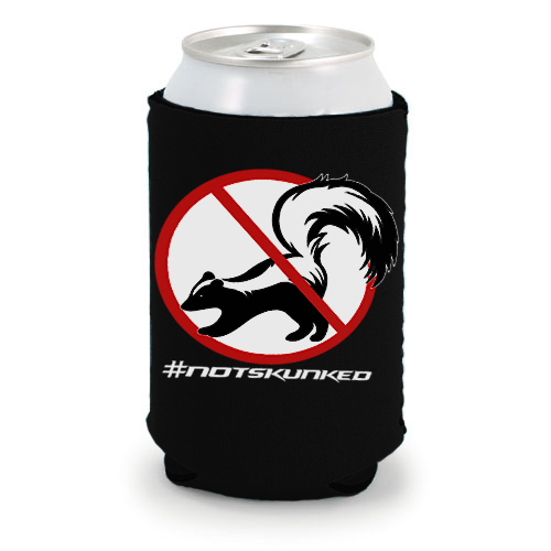 Black Coozies - Choose Your Graphic | notskunked_black_koozie.jpg