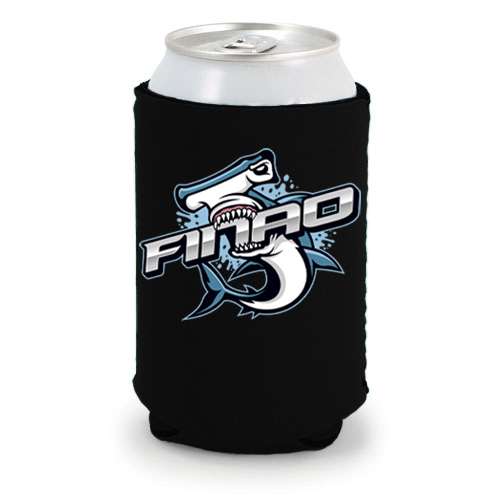 Black Coozies - Choose Your Graphic | sharkbite_black_koozie.jpg