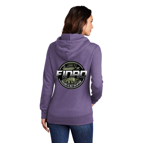 Ladies FINAO Fleece Pullover Hooded Sweatshirt | FINAO_Ladies_Purple_Green_Grouper.jpg