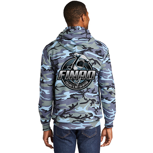 Blue Woodland Camo Hoodie | FINAO_Blue_Woodland_Camo_Sweatshirt_Shark_Turn.jpg