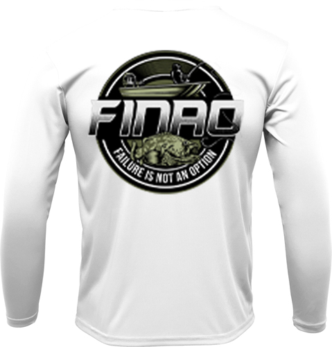 White Long Sleeve Fishing Shirt | FINAO_White_Performance_Fishing_Green_Grouper.jpg