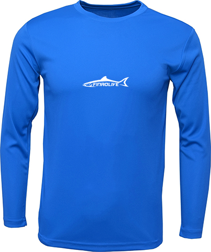 Royal Blue Long Sleeve Fishing Shirt | FINAO_Royal_Blue_Performance_Fishing_Shirt_Front.jpg