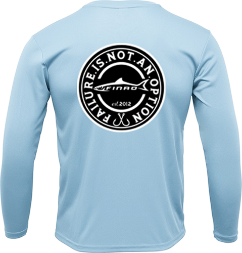 Carolina Blue Long Sleeve Fishing Shirt | FINAO_Carolina_Blue_Performance_Fishing_Shirt_Vintage_Black_White.jpg