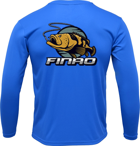 Royal Blue Long Sleeve Fishing Shirt | FINAO_Royal_Blue_Performance_Fishing_Shirt_Gold_Grouper.jpg
