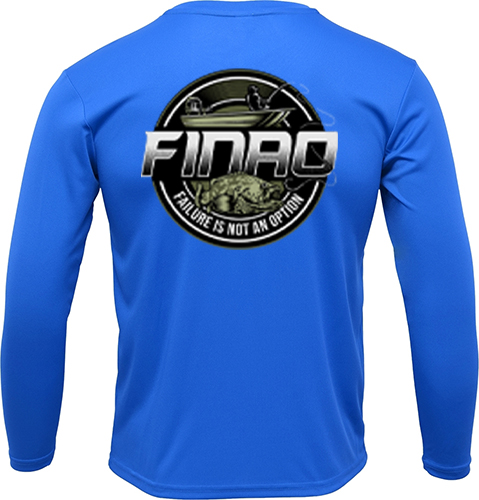 Royal Blue Long Sleeve Fishing Shirt | FINAO_Royal_Blue_Performance_Fishing_Shirt_Green_Grouper.jpg