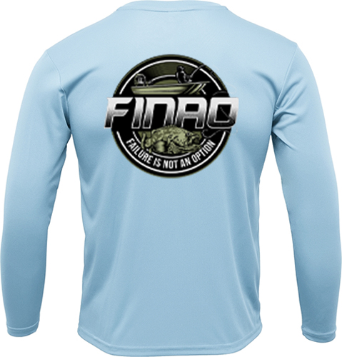 Carolina Blue Long Sleeve Fishing Shirt | FINAO_Carolina_Blue_Performance_Fishing_Shirt_Green_Grouper.jpg