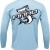 Carolina Blue Long Sleeve Fishing Shirt | FINAO_Carolina_Blue_Performance_Fishing_Shirt_Shark_Bite.jpg
