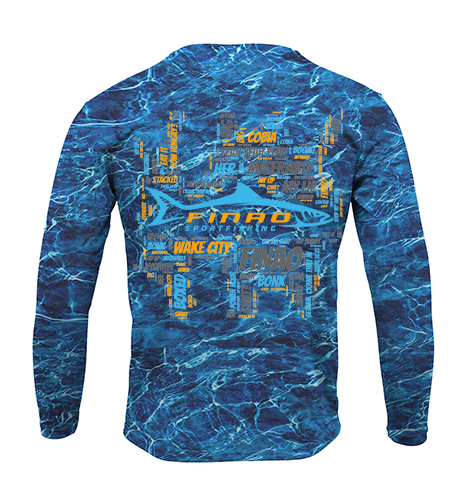 Blue Water Long Sleeve Fishing Shirt | FINAO_Blue_Water_Performance_Fishing_Shirt_Word_Art.jpg