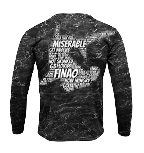 Black Water Long Sleeve Fishing Shirt | FINAO_Black_Water_Performance_Fishing_Shirt_Word_Art_Hammerhead.jpg