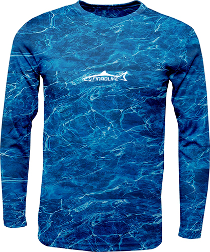 Blue Water Long Sleeve Fishing Shirt | FINAO_Blue_Water_Performance_Fishing_Shirt_Front.jpg
