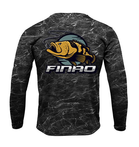 Black Water Long Sleeve Fishing Shirt | FINAO_Black_Water_Performance_Fishing_Shirt_Gold_Grouper.jpg