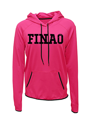 NEW! FINAO Neon Pink Hoodie | FINAO_Neon_Pink_Sweatshirt_Front.jpg