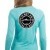 Ladies Long Sleeve Water Blue UV Solar Shirt | FINAO_Water_Blue_UV_Performance_Fishing_Long_Sleeve_Shirt_Vintage_Black_White.jpg